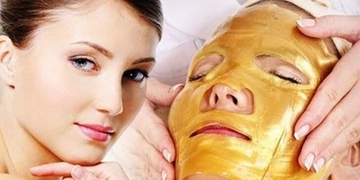 Exkluzívna pleťová maska s obsahom zlata a kolagénu (3 ks)