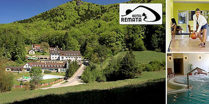 Hotel Remata*** fantastický wellness, ALL INCLUSIVE večera + 1 dieťa do 12 rokov zdarma!
