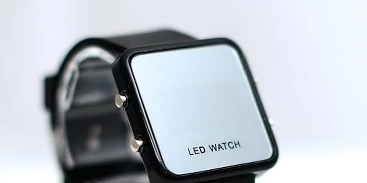 6,49 eur za dizajnové LED hodinky v niekoľkých farebných prevedeniach. Majte štýlové hodinky zľavou 47 %