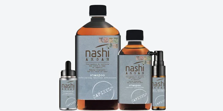 Jedinečná ponuka na rekonštrukciu poškodených vlasov alebo obnova vlasových buniek Nashi argan