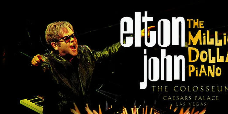 ELTON JOHN v LAS VEGAS - 19.3. o 19.00 záznam koncertu v kine Záhoran Malacky