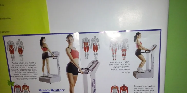 5 alebo 30 vstupová permanentka na vibračnú plošinu alebo do fitness
