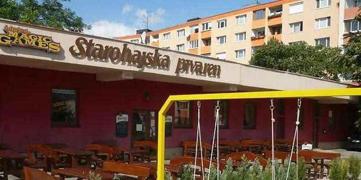 Krehký kačací steak na jablkách s kroketami