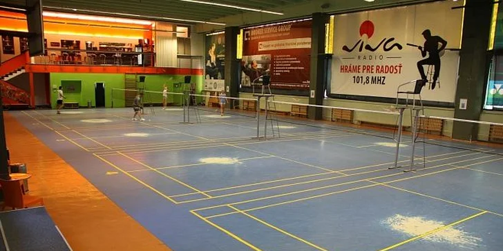 Prenájom bedmintonového kurtu na hodinu