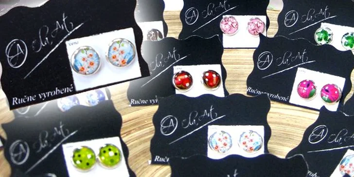 1,99 Eur za originálne ručne vyrábané náušnice Ola Art Design!!! Viac ako 200 unikátnych motívov so zľavou 50%