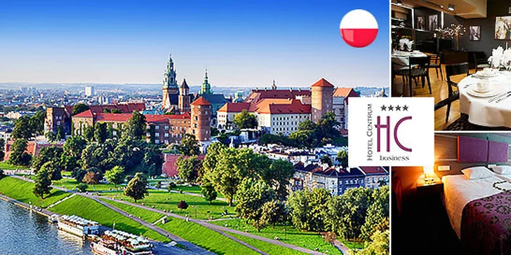 Pobyt pre 2 osoby v Hoteli Centrum**** v Krakove