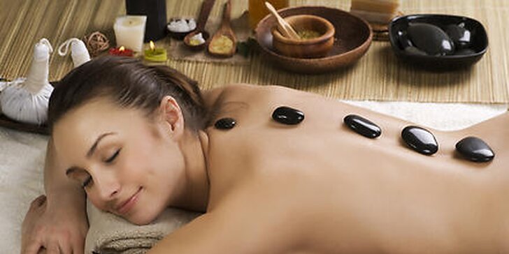 Hodinová klasická masáž alebo masáž lávovými kameňmi