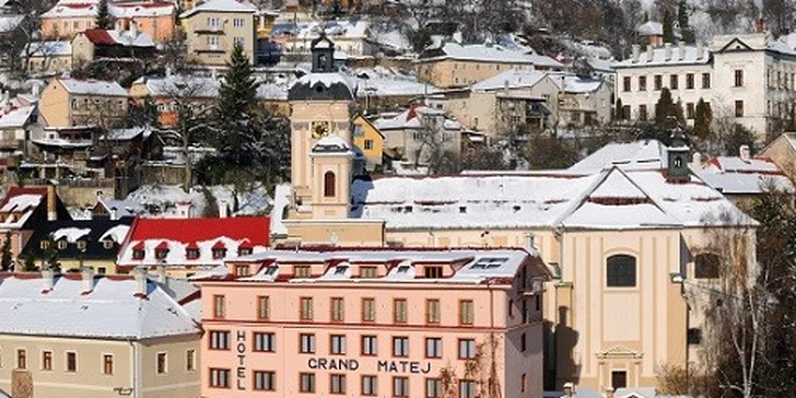 Nádherný Hotel Grand MATEJ**** v Banskej Štiavnici