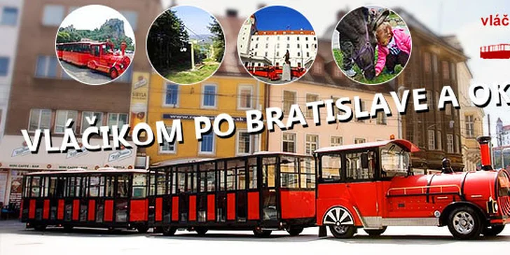 Vyhliadková jazda vláčikom Blaváčikom po Bratislave, do ZOO, na hrad Devín, na Železnú studničku