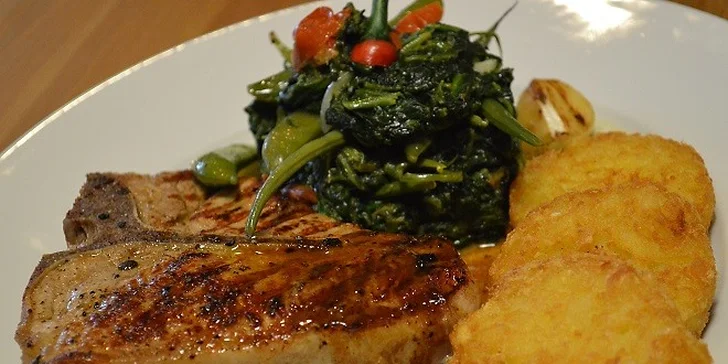 Kráľovský T-bone steak z teľaciny aj s prílohou