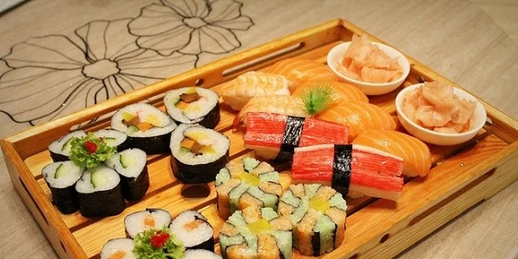 Sushi menu pre dvoch v Auparku