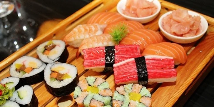 Sushi menu pre dvoch v Auparku