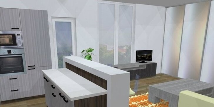 Návrh interiéru a tvorba 3D vizualizácie
