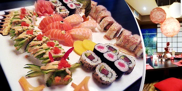 Znamenité sushi menu pre 2 osoby