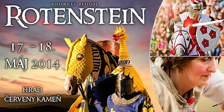 Historický rytiersky festival Rotenstein na Červenom kameni - užite si dva dni v stredoveku