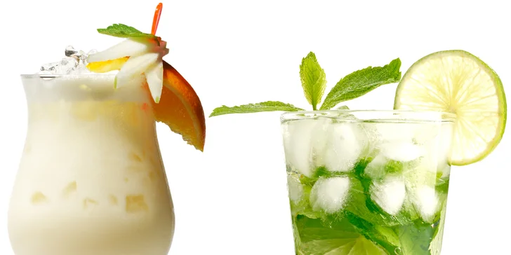 Ľadovo vychladené frappé + mäkučký croissant 7days, Mojito alebo Pinacolada
