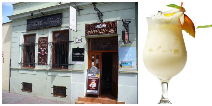Ľadovo vychladené frappé + mäkučký croissant 7days, Mojito alebo Pinacolada