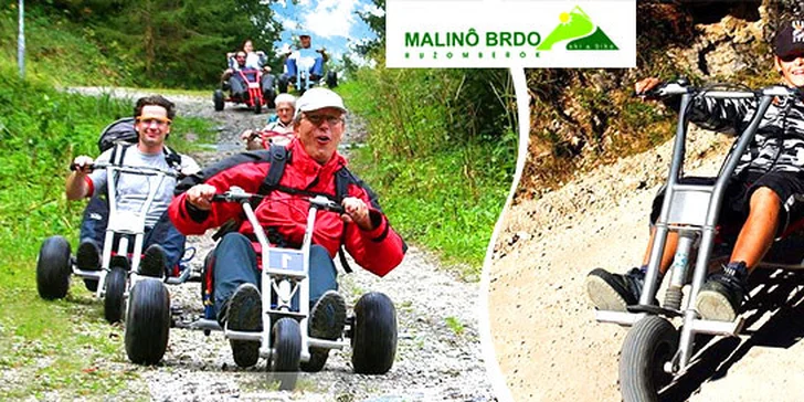 Zábavná jazda horskou károu z Malina Brda
