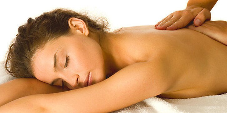 Klasická relaxačná masáž chrbta a šije v trvaní 45 minút
