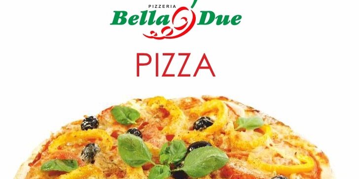 Lahodná pizza a nápoj v Bella Due