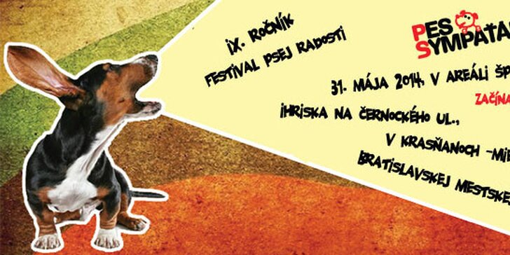 Registrácia psov na festival PES SYMPAŤÁK 2014
