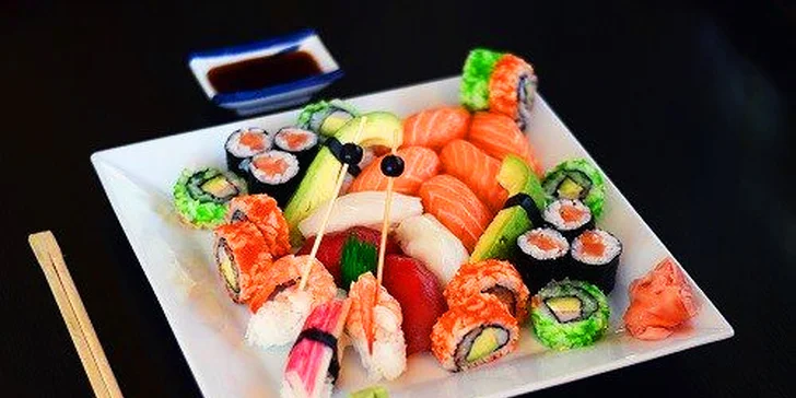 Lahodné sushi menu podľa výberu pre dvoch