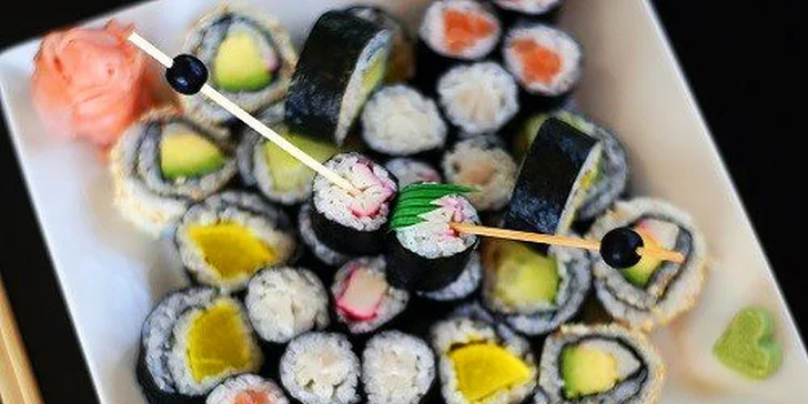 Lahodné sushi menu podľa výberu pre dvoch