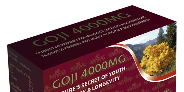 Nápoj vitality z ovocia Goji