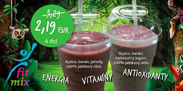 Letné smoothies s Açaicom vo Fitmix v AUPARKU