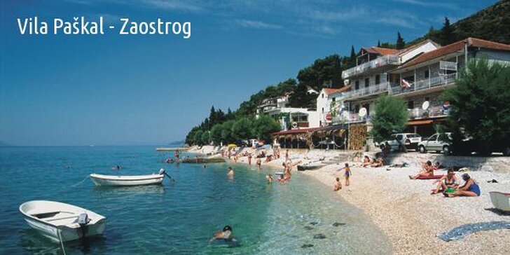 Slnečný Zaostrog na 4 alebo 8 dní, Chorvátsko s polpenziou