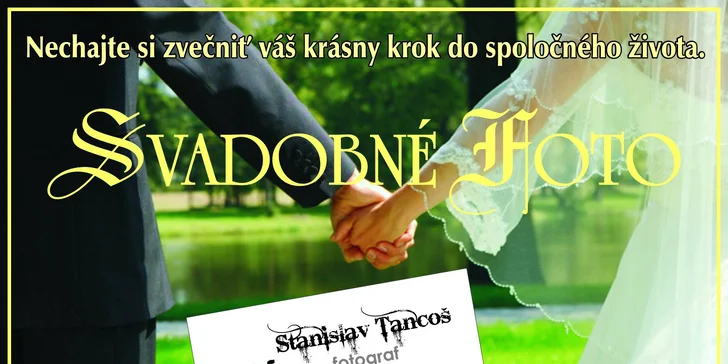 Profesionálne svadobné fotenie AKCIA balíčka Svadba MAXI