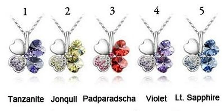 Swarovski Elements prívesok v tvare štvorlístka