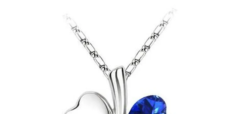 Swarovski Elements prívesok v tvare štvorlístka