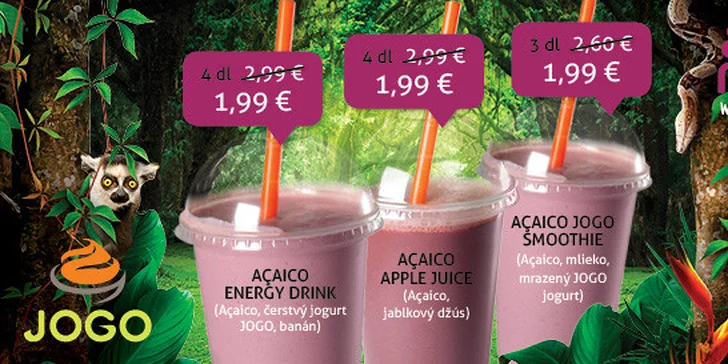Letné osvieženie na tri spôsoby s Açaicom a JOGOm