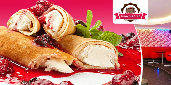 Lahodné palacinky s džúsom v centre mesta