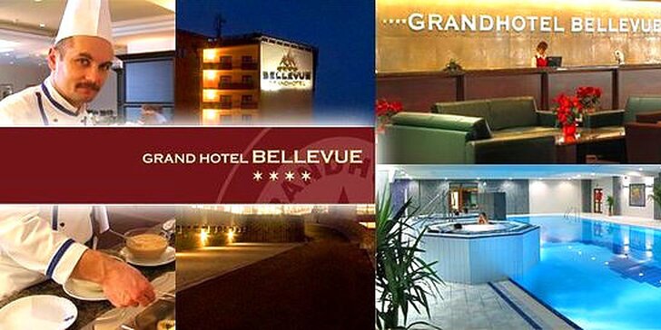 Luxusný pobyt v Grand Hotel Bellevue**** Horný Smokovec, Vysoké Tatry. Deti do 6 rokov zdarma