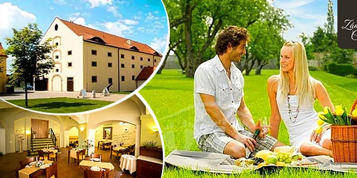 Zámocký hotel**** na okraji Prahy s pávmi a jazdiarňou