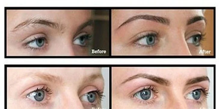 Permanentný make-up obočia, pier, očné linky alebo obočie čepieľkovou metódou