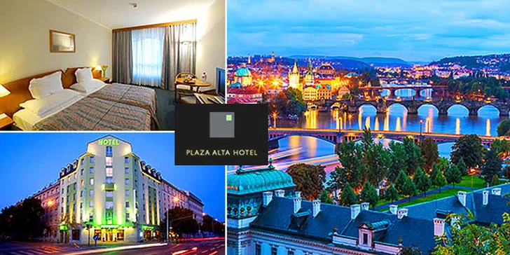 Hotel Plaza Alta Praha**** blízko historického centra, dieťa zdarma