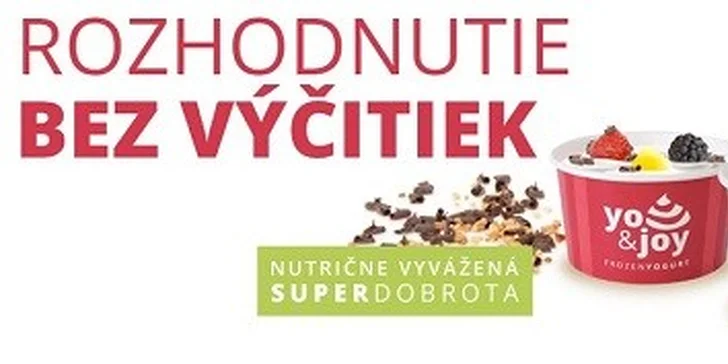 YO&JOY MRAZENÝ JOGURT v Auparku