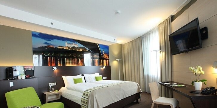 Romantický luxusný pobyt v Lindner Hoteli Gallery Central Bratislava**** s panoramatickým výhľadom