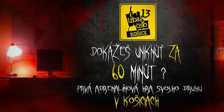 Izba číslo 13 v Košiciach - máte hodinu, aby ste unikli