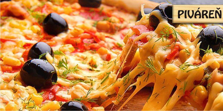 Chrumkavá pizza Na Sásovskej terase - na výber z 18 druhov
