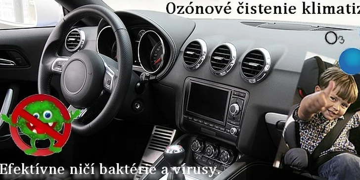 Dezinfekcia klimatizácie, vzduchotechniky a interiéru vozidla ozónom