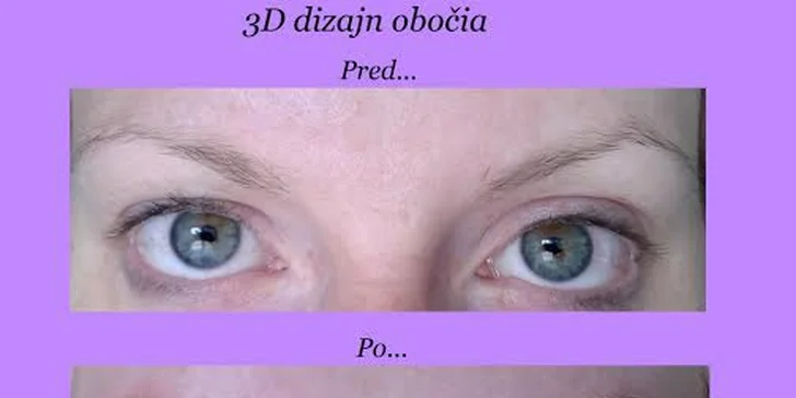 Dokonalé obočie s permanentným makeupom tetované špeciálnymi čepieľkami