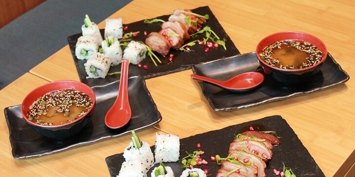 Kačací steak a delikátne sushi v EDO-KIN pre dvoch