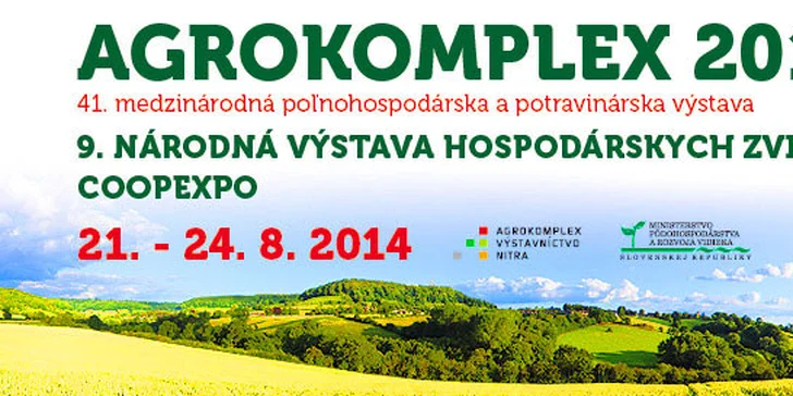Vstup na výstavu AGROKOMPLEX 2014
