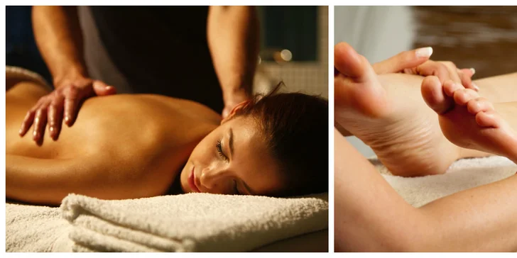Masáž chrbta a šije 30 min. za 5,90 € alebo reflexná masáž chodidiel v Aspira centre 30 min. za 6,90 €