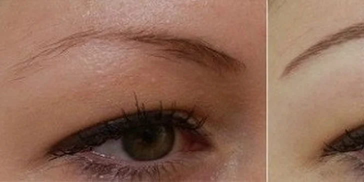 Permanentný make-up obočia v salóne v centre mesta