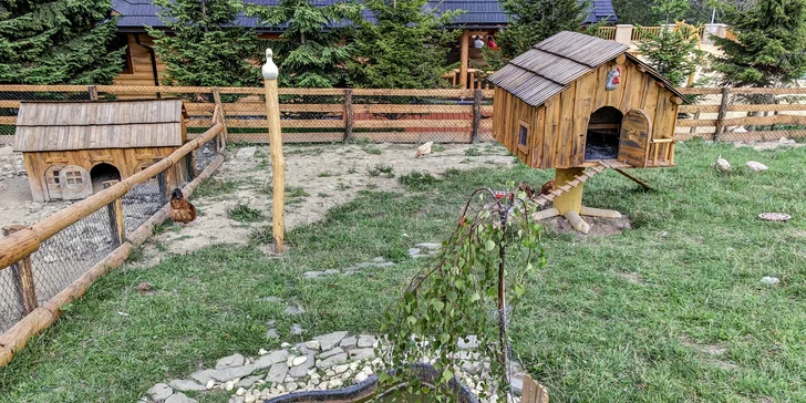 Letná rodinná dovolenka v novom apartmánovom zrubovom dome v Malej Fatre pod Kľakom. 2 deti do 12 rokov zadarmo